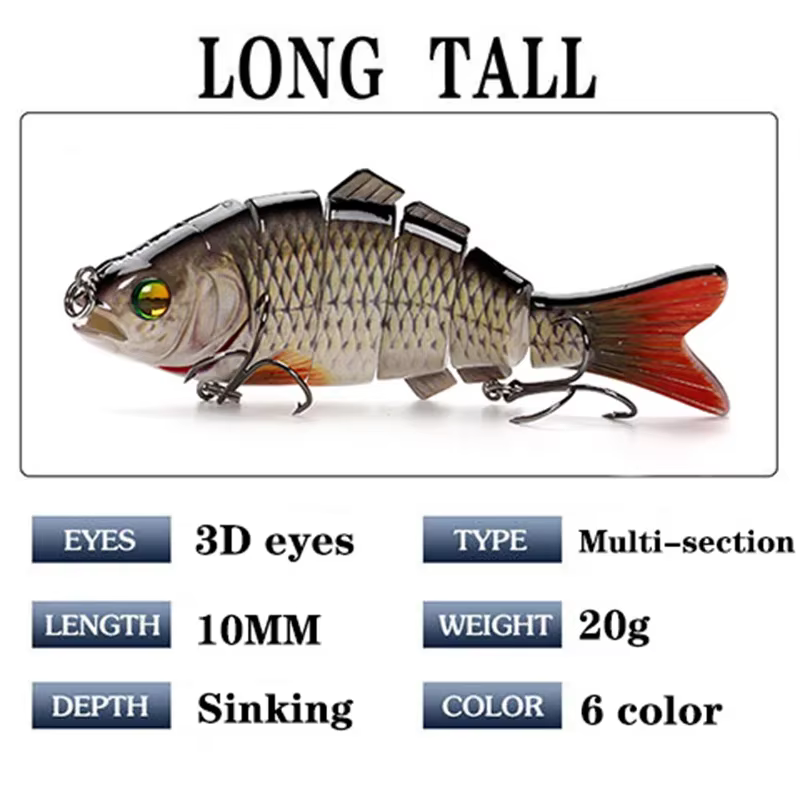 Swimbait multiarticulado para lucio y lubina - imagen 3