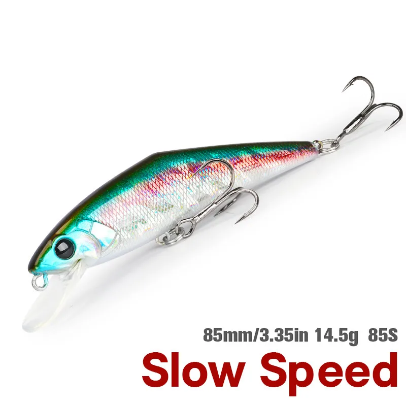 Jerkbait minnow 85 mm en detalle