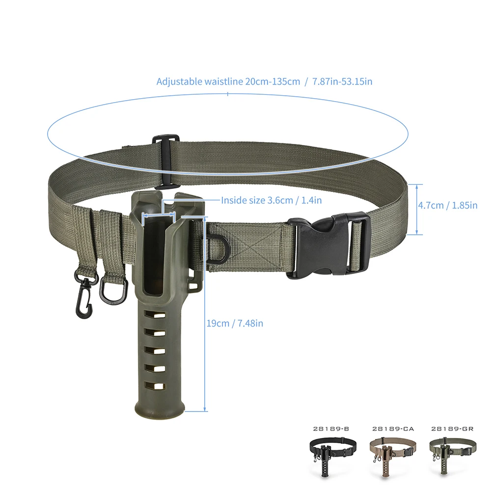 Soporte portátil para la cintura durante la pesca
