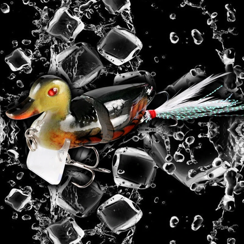 Señuelo Lua Bait imitación de pato multisección, anzuelos con ojos 3D - imagen 2