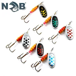 NGB Spinnerbait giratorio con anzuelo triple para lubina y lucio