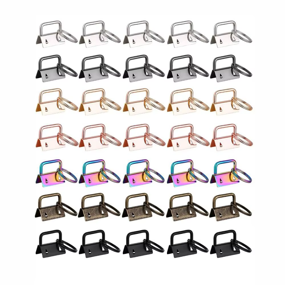 Herrajes metálicos para llaveros, bolsos y correas