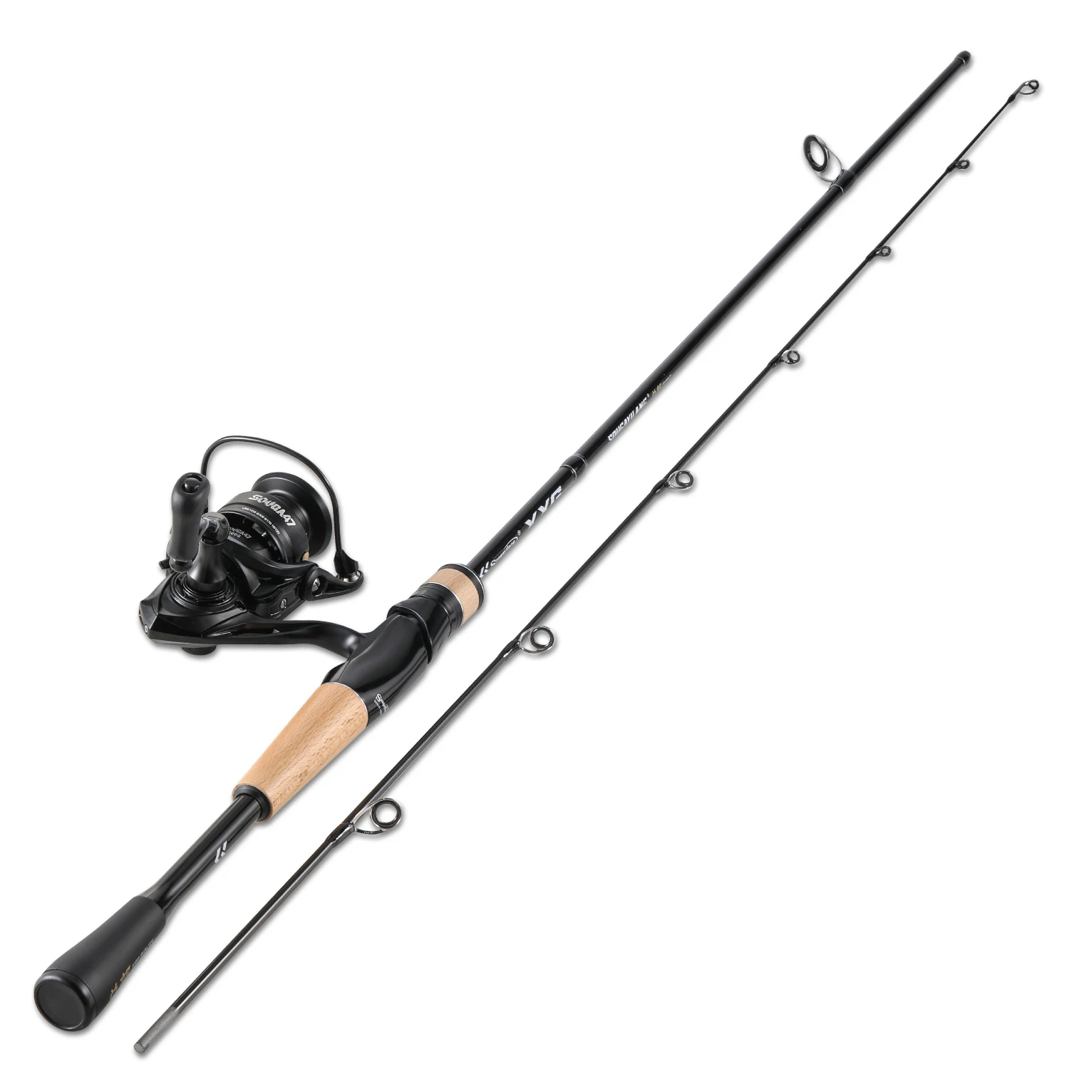 Sougayilang Combo caña y carrete de carbono 7-14lb – 5.2:1 para lubina