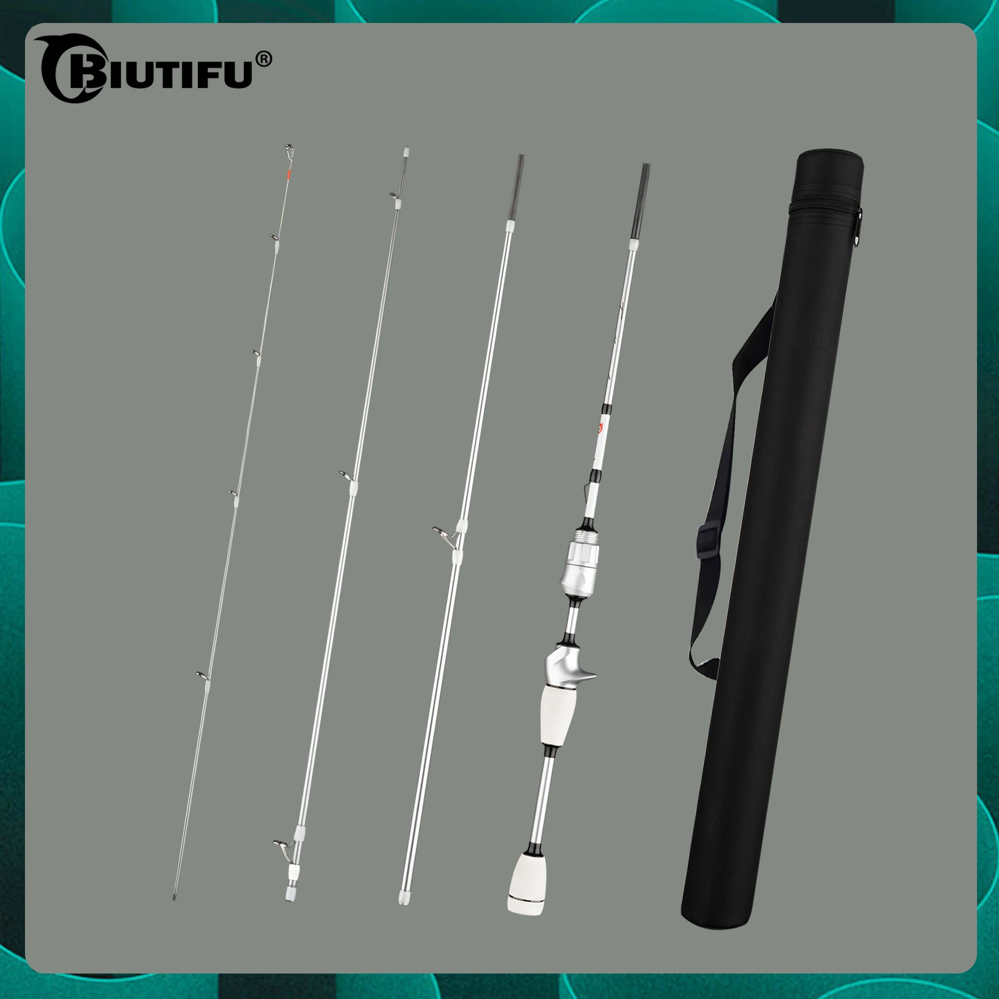 BIUTIFU Caña ultraligera XUL de carbono para spinning y trucha - imagen 3