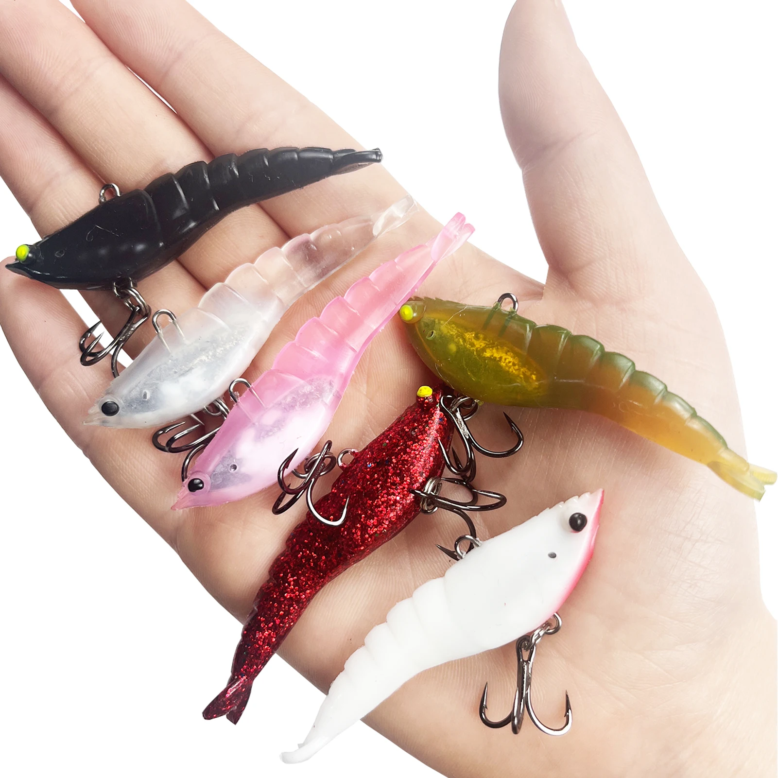 FREE FISHER Señuelos blandos lubina con cabeza Jig para arrastre - imagen 4