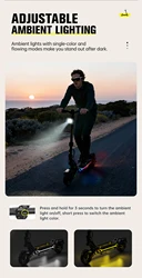 Scooter eléctrico OOTD SR1 con frenos de disco dobles y motor potente