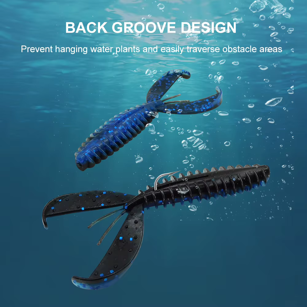 ESFISHING Chunk Craw 90mm – Señuelo de vinilo para pesca