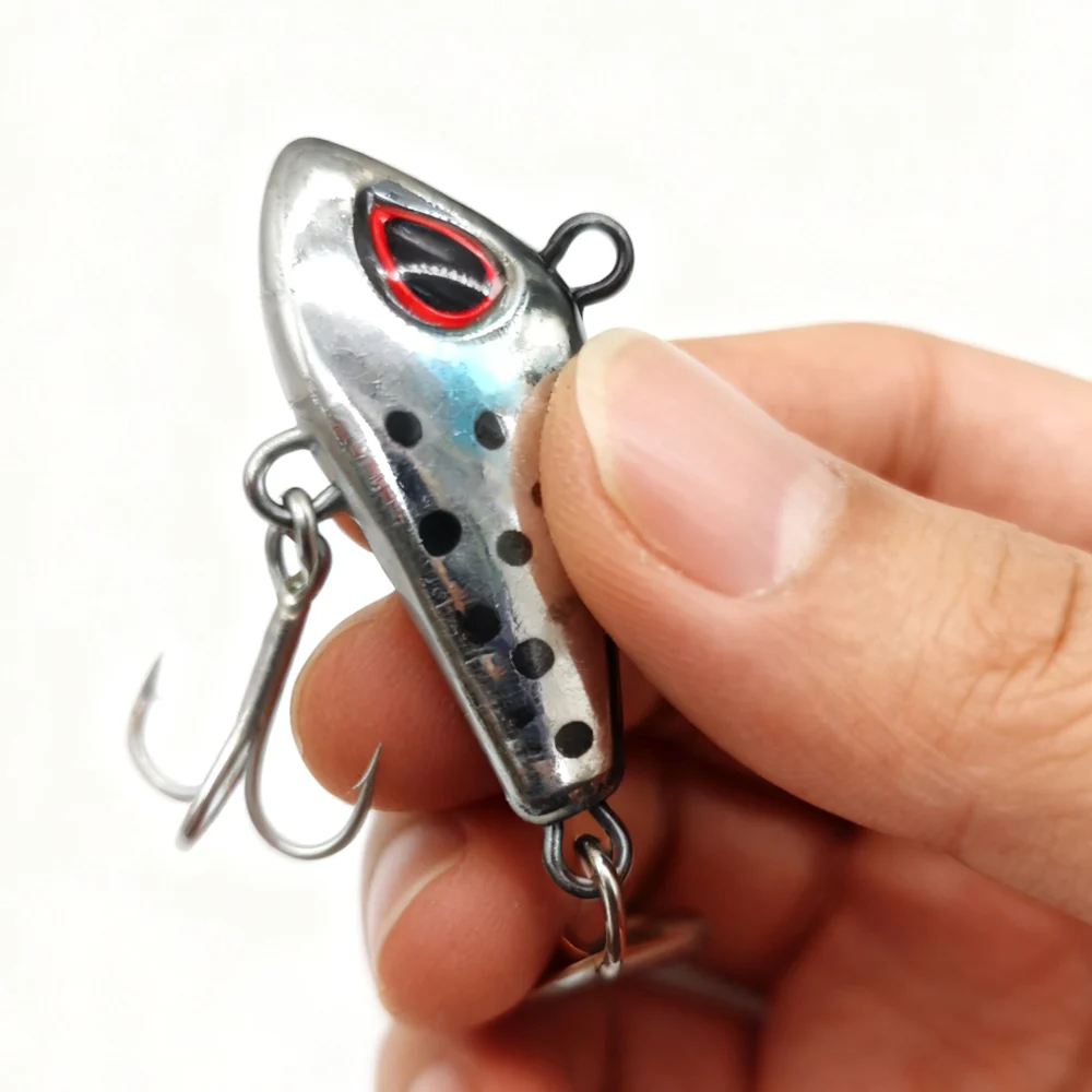 Mini VIB de metal con cuchara, disponible en varios pesos