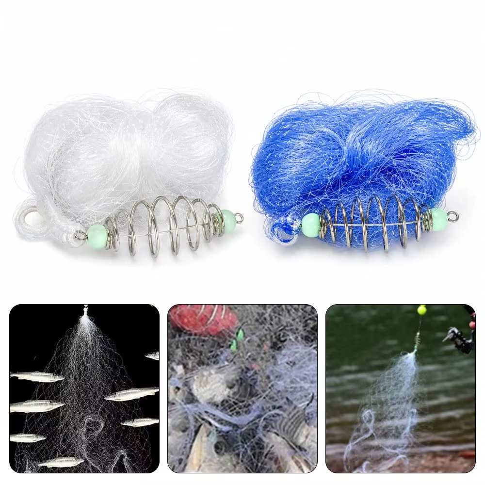 Red de Pesca Nocturna con Cuentas Luminosas – Nylon y Metal - imagen 5