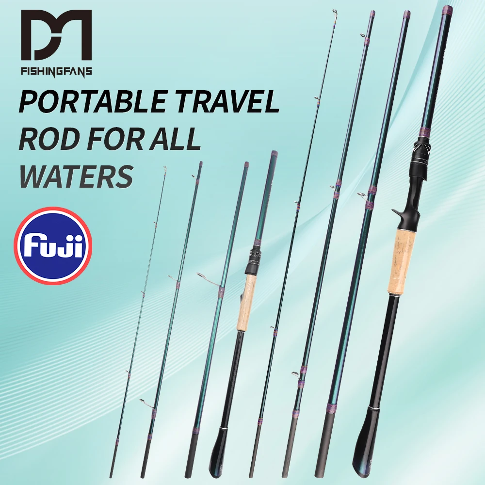 Caña Fishingfans spinning carbono mango corcho - imagen 5