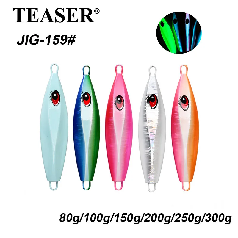 TEASER J159 Jig metálico luminoso para slow jigging - imagen 2