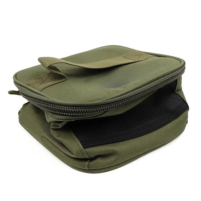 Bolsa de pesca impermeable con ruedas plegable verde militar