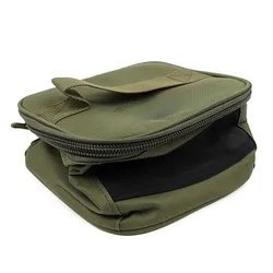 Bolsa de pesca impermeable con ruedas plegable verde militar
