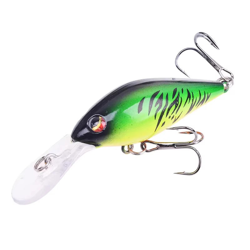 Crankbait Wobbler con anzuelos triples – Señuelo de pesca duro - imagen 2