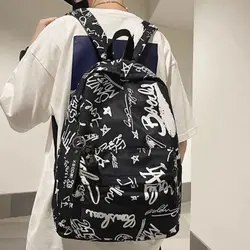 Mochila Urbana Graffiti Ultra Ligera – Gran Capacidad Estilo Coreano