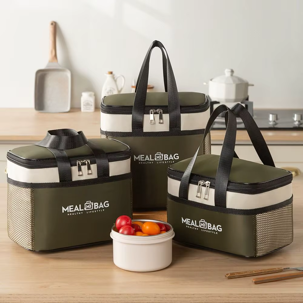 Bolsa térmica Oxford impermeable de aluminio para almuerzo - imagen 2