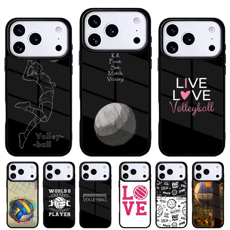 Funda Voleibol iPhone 17/16/15/14/13 Pro Max – Protección Trasera