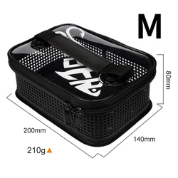Caja de Pesca Portátil de Malla con compartimentos para señuelos