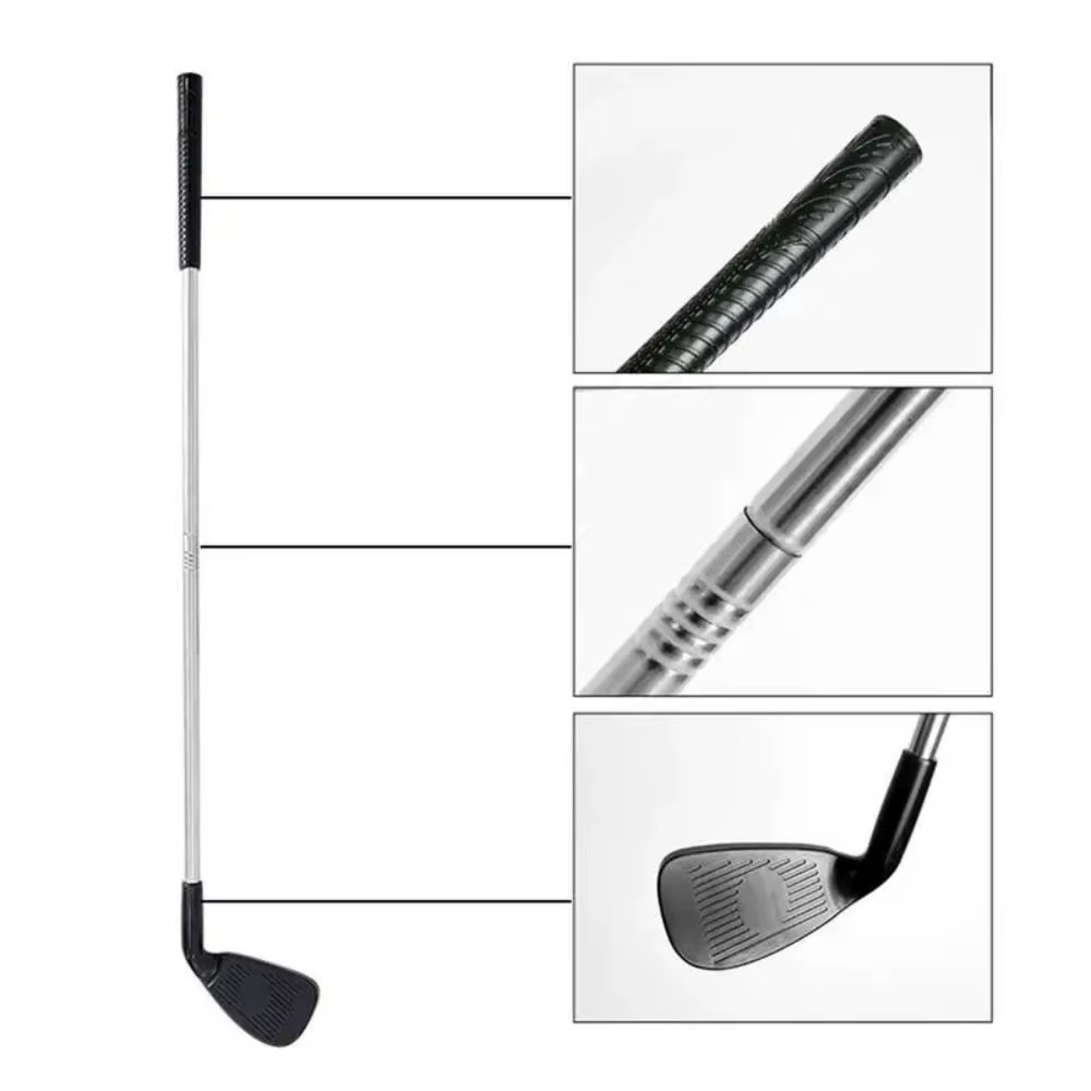 Putter Largo de Golf Desmontable – Plástico y Metal Plateado y Negro - imagen 4