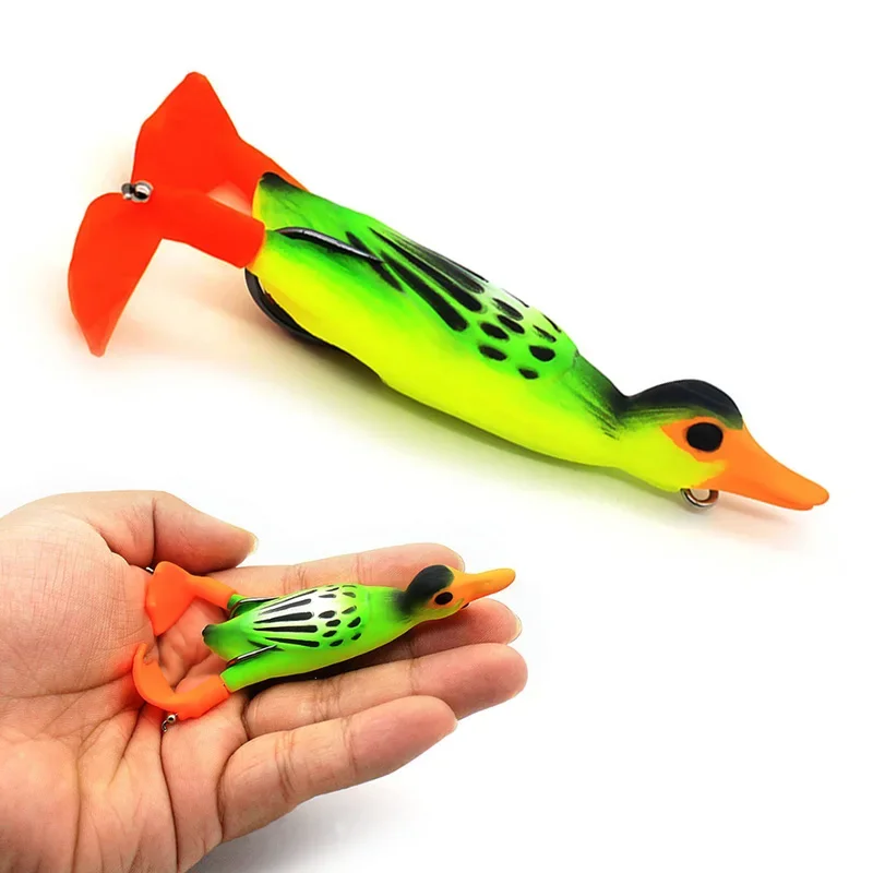 Señuelo Patito Topwater Doble Hélice Flotante para Lubina y Bagre - imagen 5