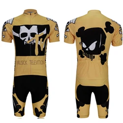 Traje MTB de verano con maillot manga corta y culotte con gel