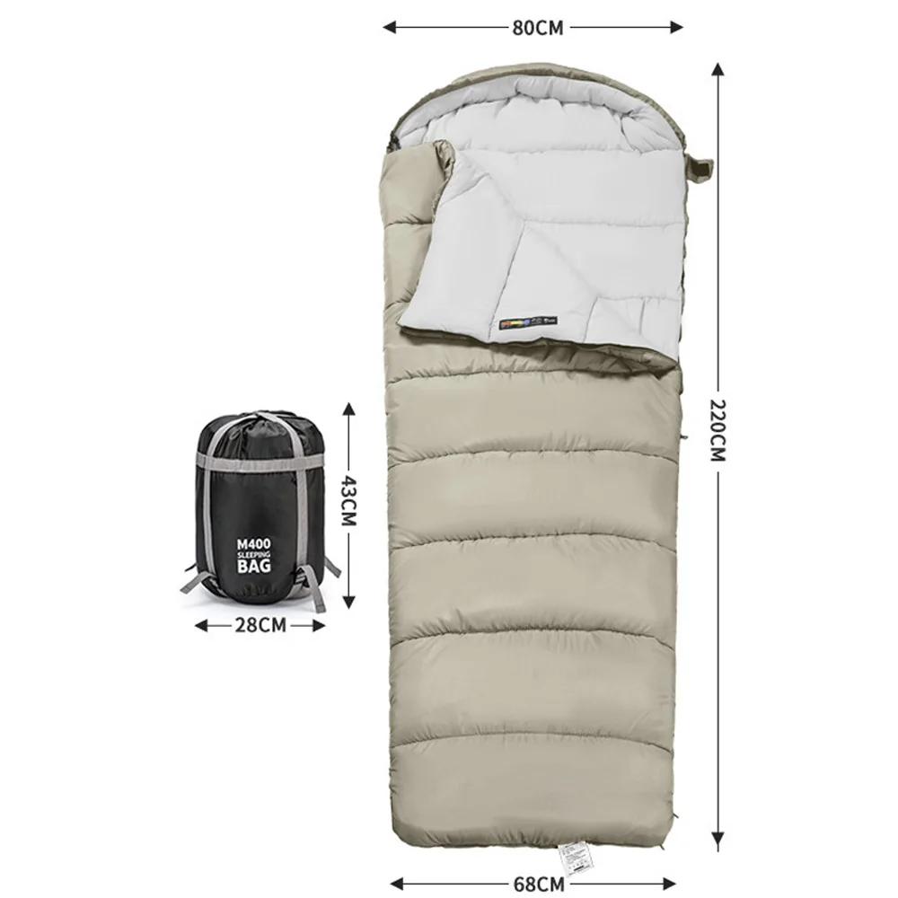 Saco de dormir doble para pesca con capucha antisalpicaduras