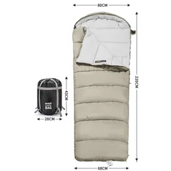 Saco de dormir doble para pesca con capucha antisalpicaduras