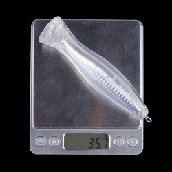 Hanlin Popper Duro Blanco – Señuelo de superficie sin pintar