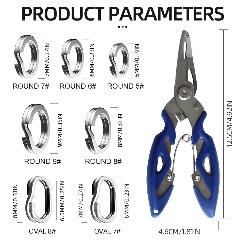 Anillas split ring de acero inoxidable doble bucle ShareShark - imagen 2