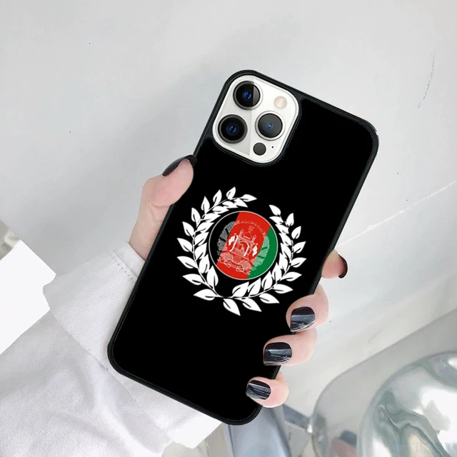Funda con bandera de Afganistán para personalizar tu iPhone