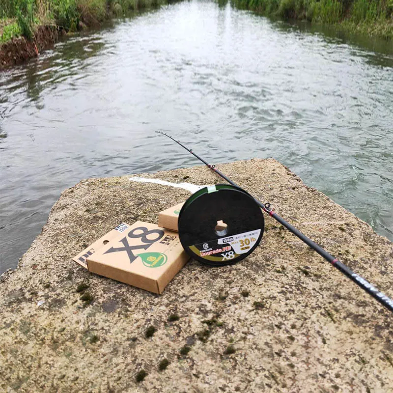 Línea trenzada de PE PAGEBASS 8X para pesca deportiva