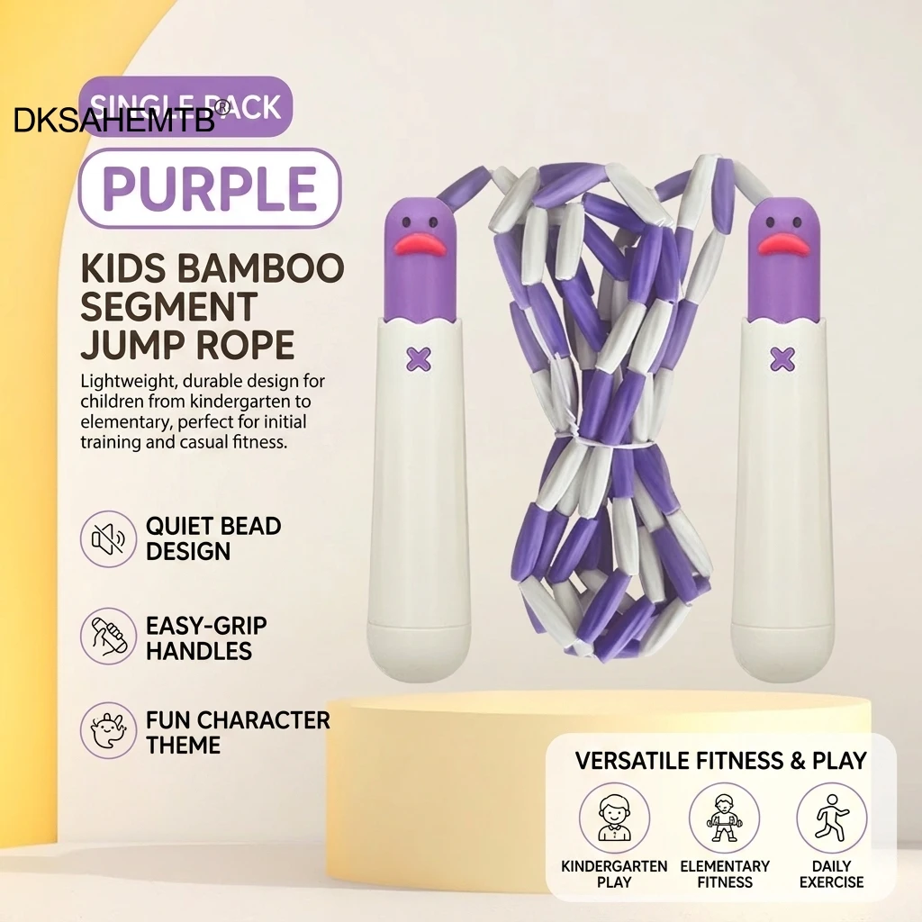 Cuerda de saltar bambú con mango antideslizante ajustable - imagen 5