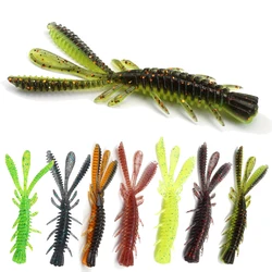 Señuelo camarón de vinilo 5-7 cm para agua dulce y salada