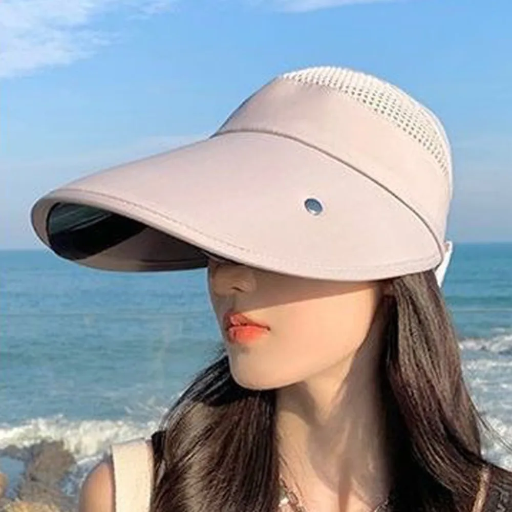 Sombrero protección solar ala ancha UV para mujer, tipo cubo - imagen 2