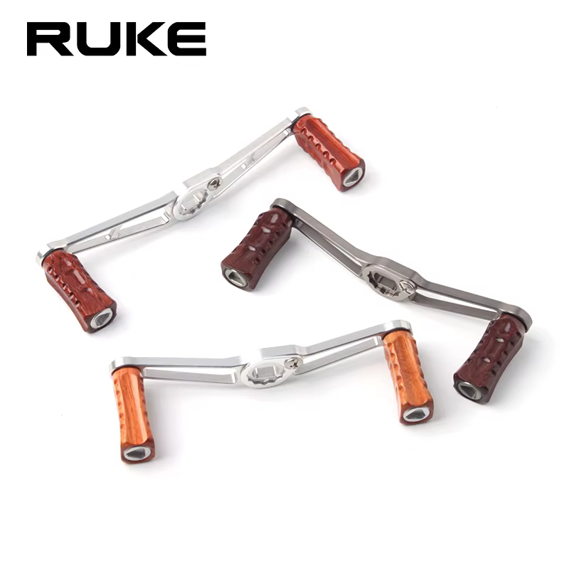 Mango Ruke Micro empuñadura carrete doble aluminio madera - imagen 5