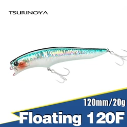 Señuelo TSURINOYA GORGO 120F – Minnow flotante 120mm 20g pesca playa agua salada