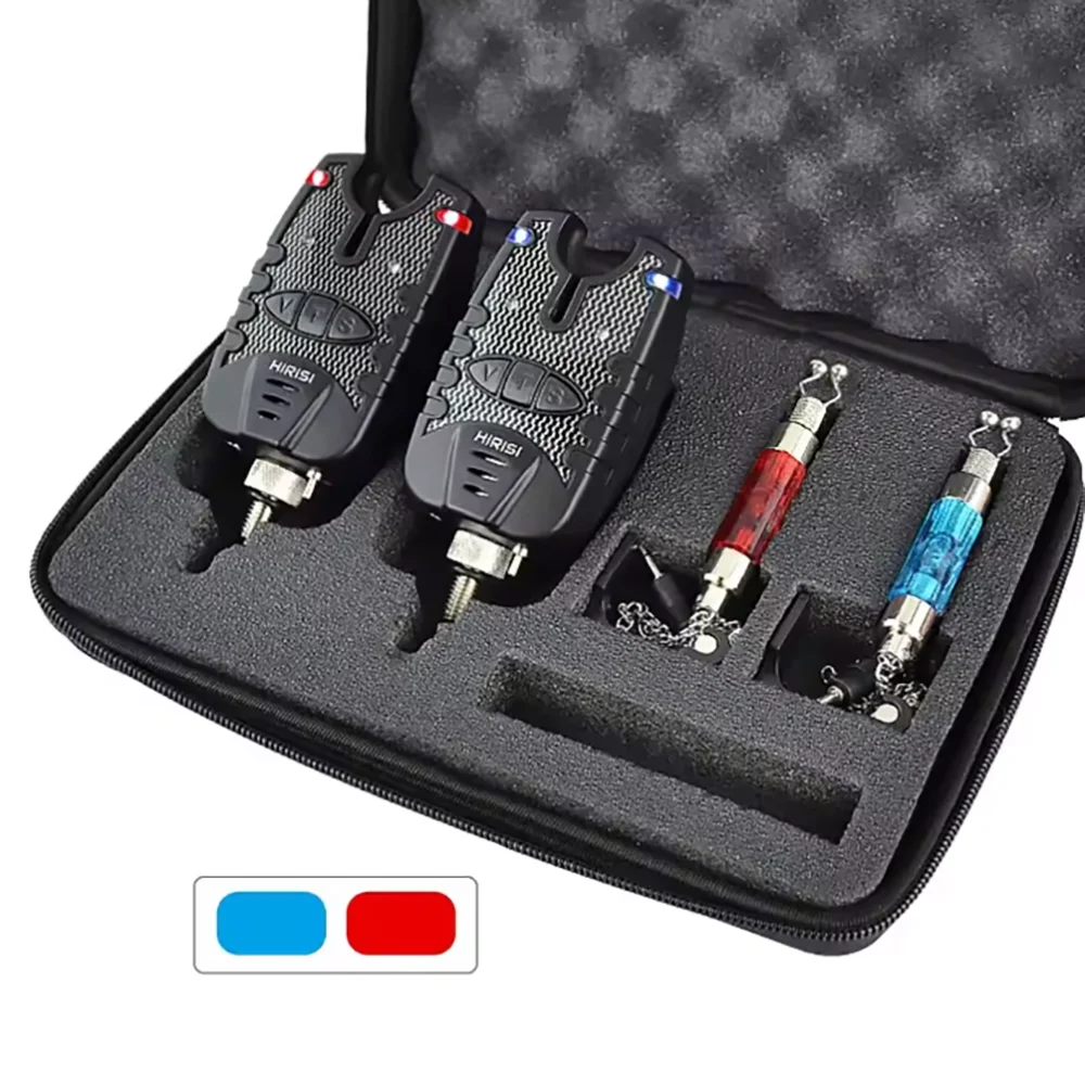 Alarma de pesca con indicador LED azul