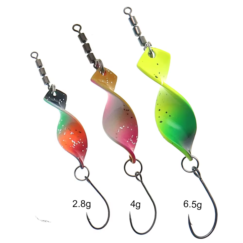 Señuelos de cuchara spinner para trucha y lubina – Trenzado 2,8g/4g - imagen 3