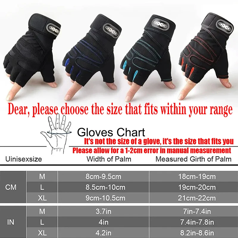 Guantes de fitness antideslizantes en negro con detalles en rojo