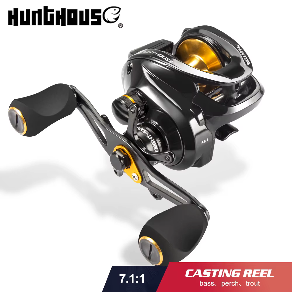 Carrete Baitcast Hunthouse 7.1:1 con Arrastre de 8kg - imagen 3