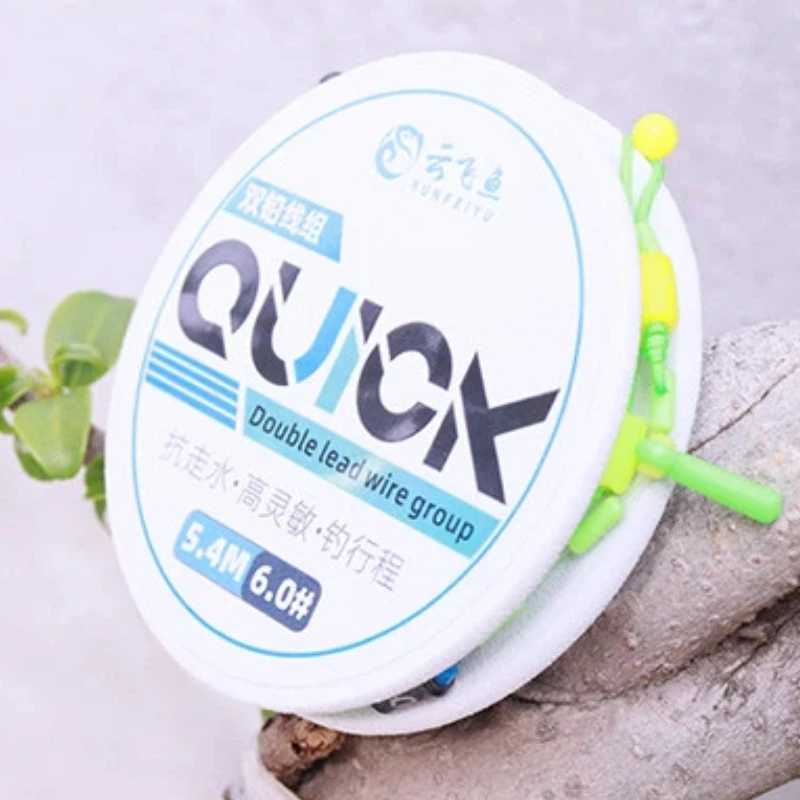 Set de línea nylon doble plomo anti deriva para carpa