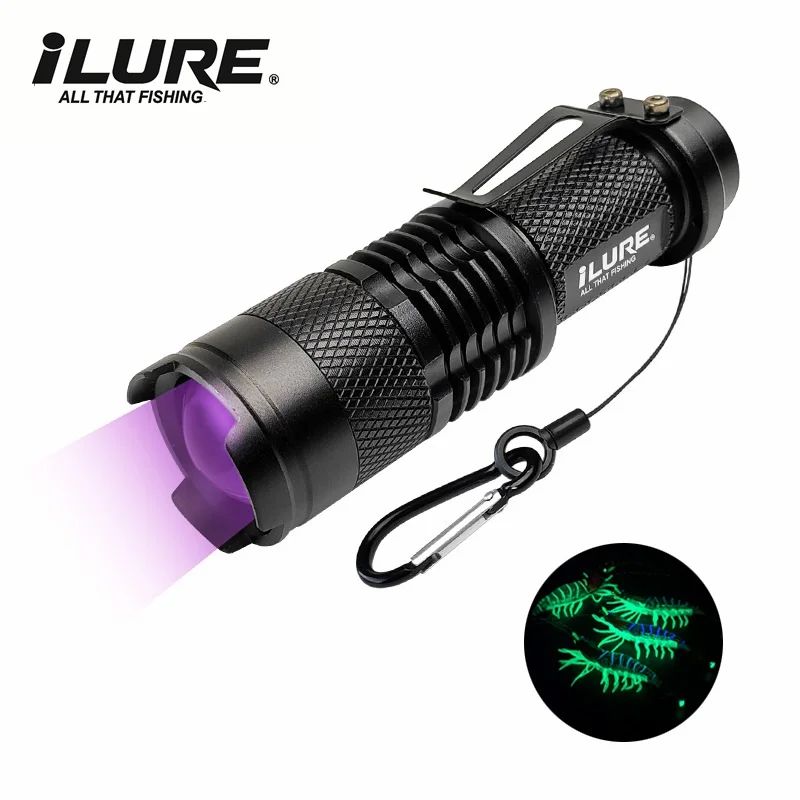 Lámpara UV fluorescente para pesca, detecta jigs y vinilos - imagen 4