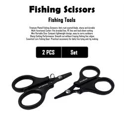 Tijeras Titanio para Pesca – Acero Inoxidable, No Oxidan