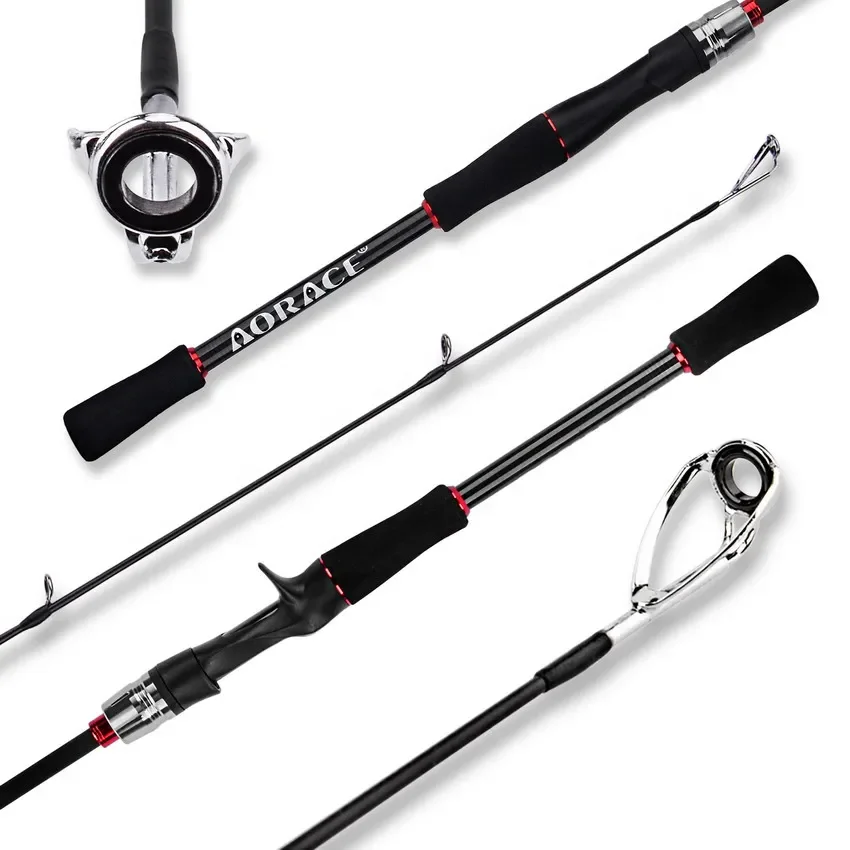 Caña de viaje carbono para spinning y baitcasting, acción rápida - imagen 5