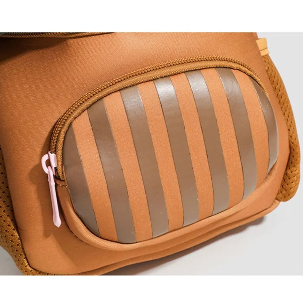Mochila escolar infantil de PU con diseño de hongo