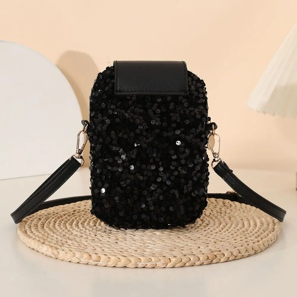 Bolso bandolera mini de lentejuelas brillante ligero para noche - imagen 3