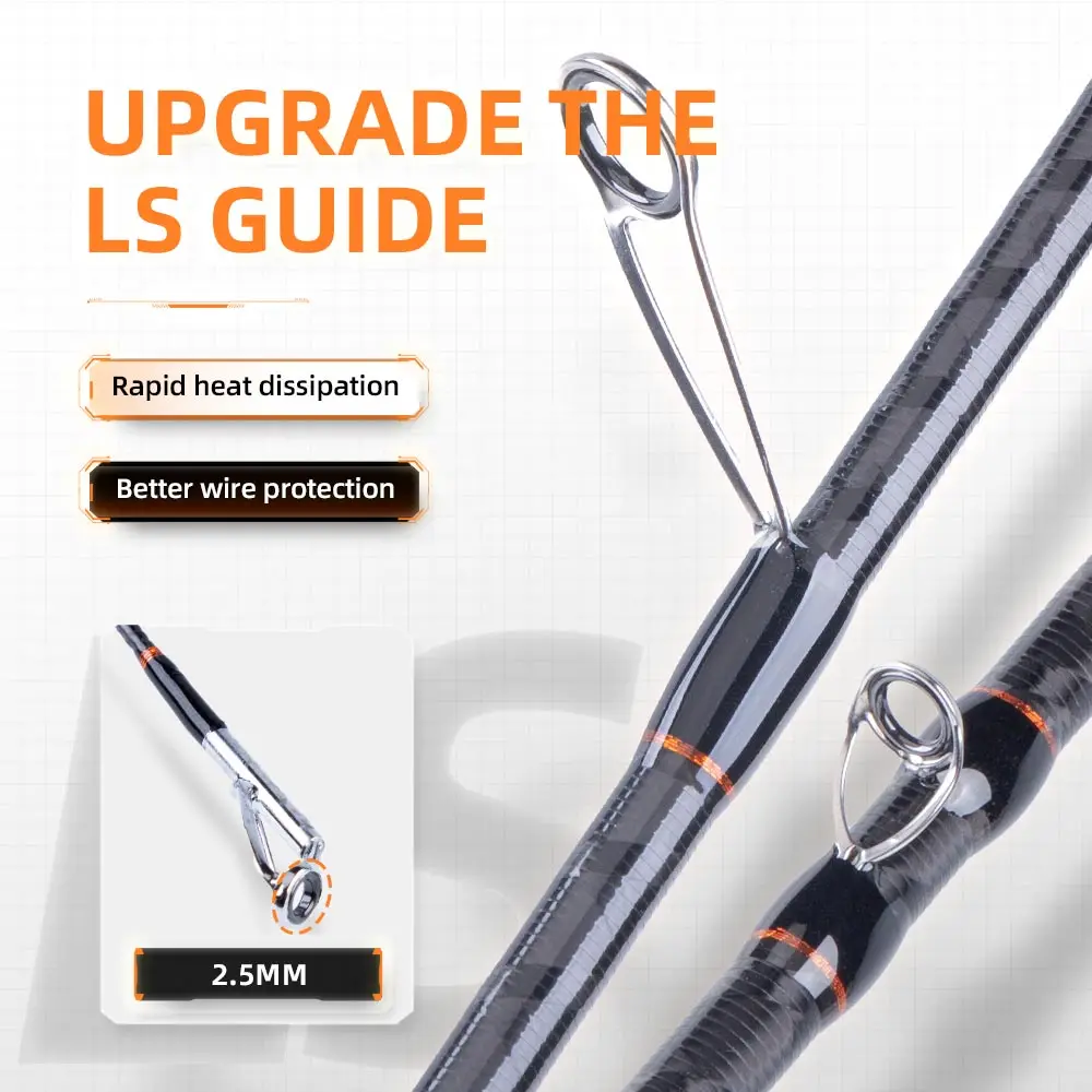 FISHINGFANS KUAISHA Caña de casting de carbono para lubina - imagen 2