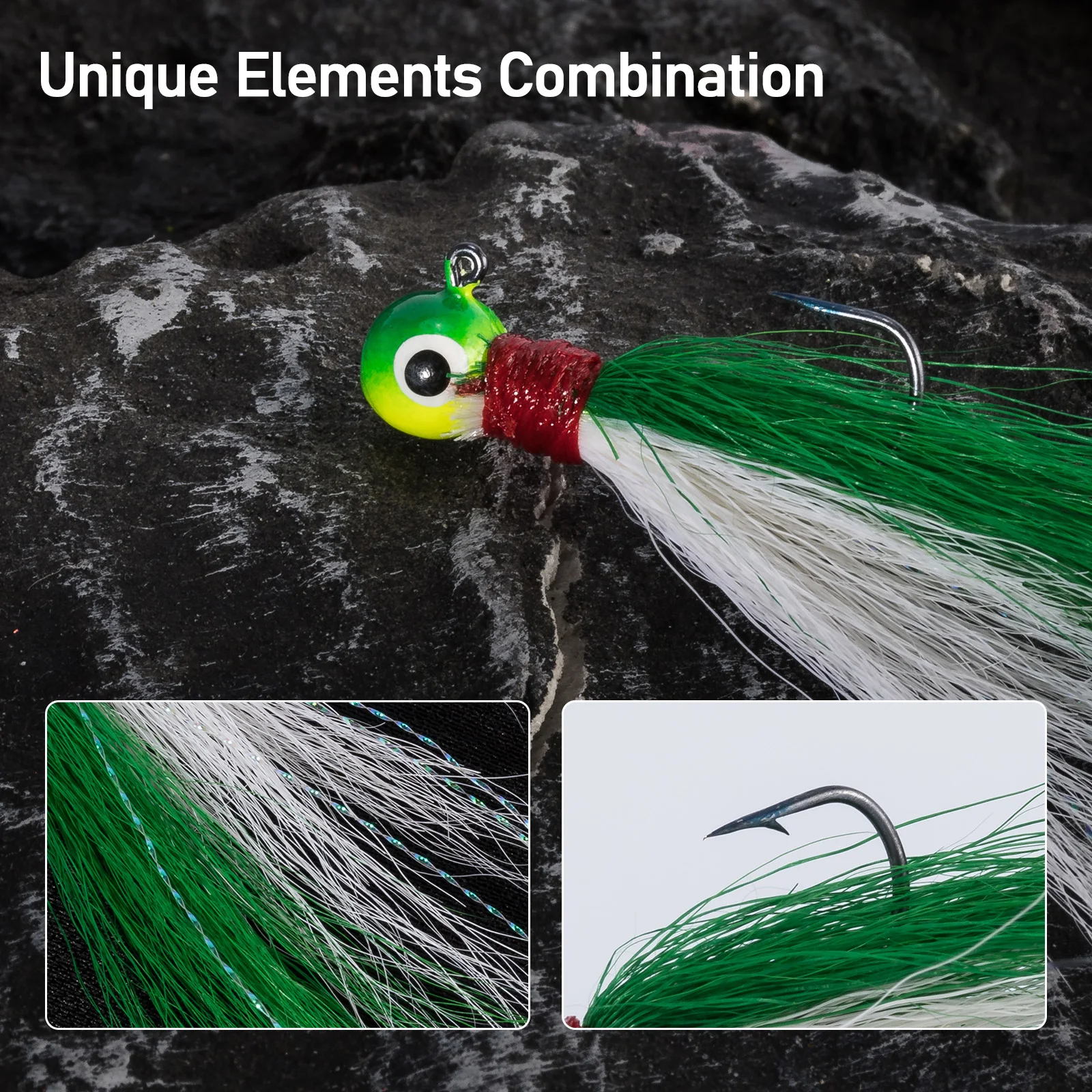Señuelo vinilo bola jig head 1,75g-5g para lubina y Lucio agua dulce - imagen 4