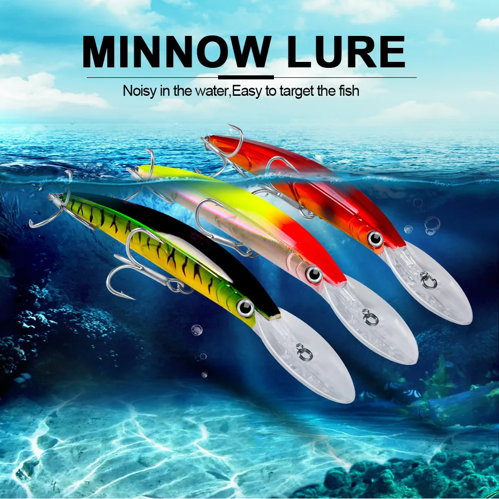 Minnow rígida para pesca marina
