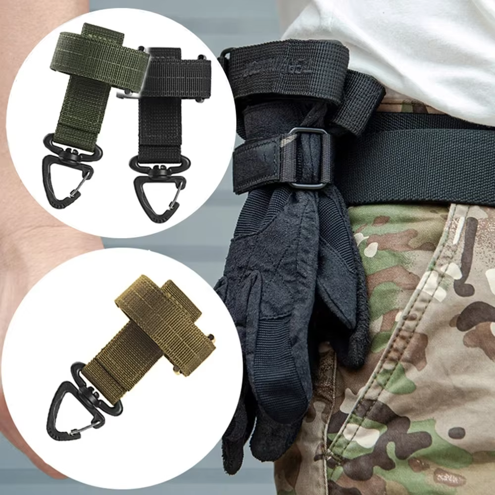 Guantes de pesca nylon resistentes con gancho y mosquetón - imagen 5
